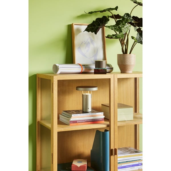 Svijetlo siva LED stolna lampa s mogućnosti zatamnjivanja (visina 20 cm) BringMe – Hübsch-image-2