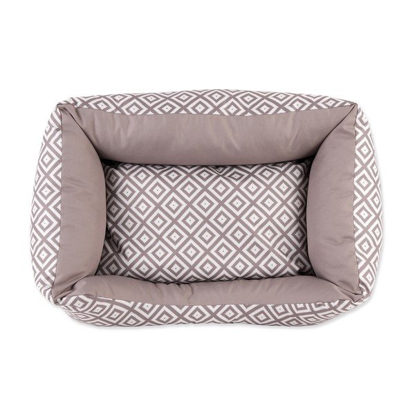 Svjetlo smeđi plišani krevet za pse 75x90 cm Dog Fantasy DeLuxe – Plaček Pet Products-image-2