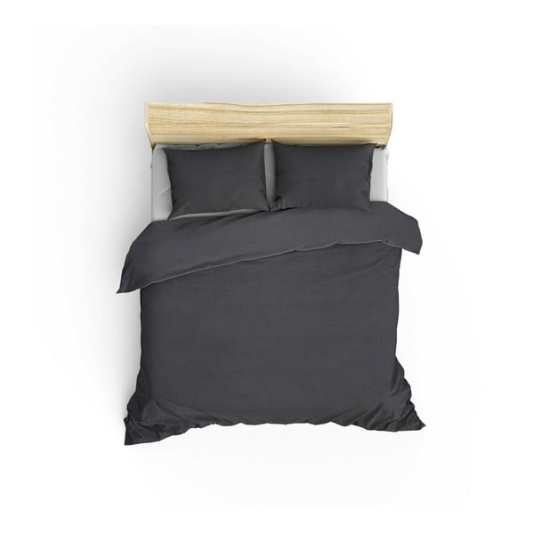 Siva posteljina za bračni krevet 200x200 cm Paint - Mijolnir
