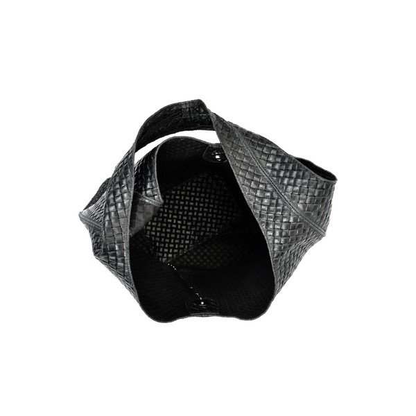 Crna kožna torba Mangotti Bags Serena-image-3