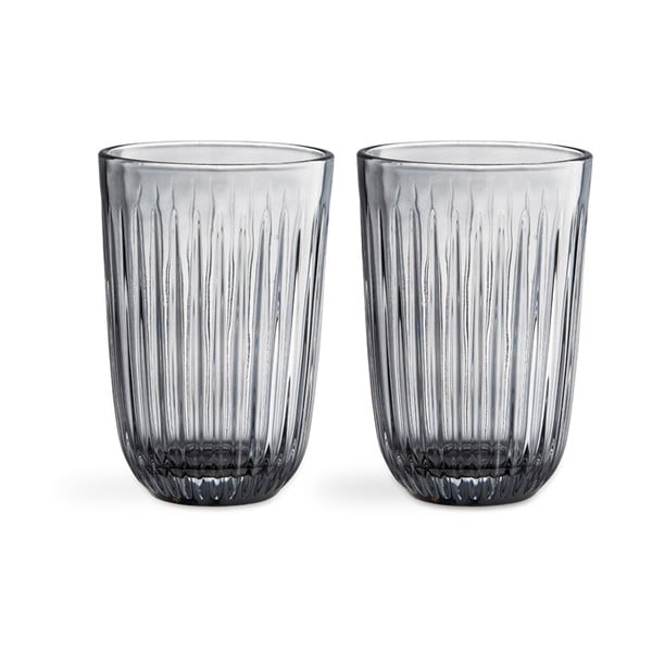 Set od 2 sive staklene čaše Kähler Design Hammershoi, 330 ml