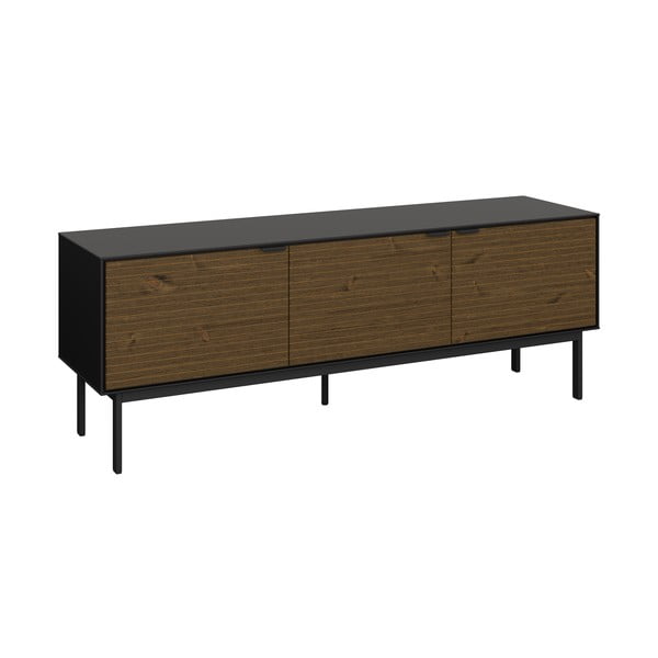 Crna TV komoda u dekoru borovine 150x54 cm Soma - Tvilum-image-1
