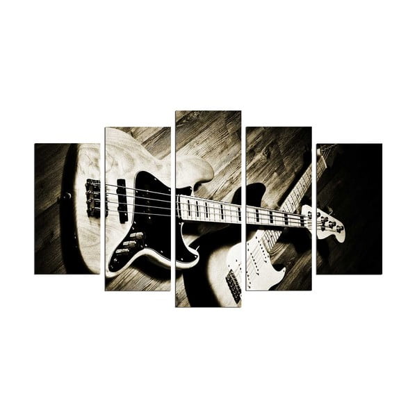 Višedijelna slika Guitar, 110 x 60 cm