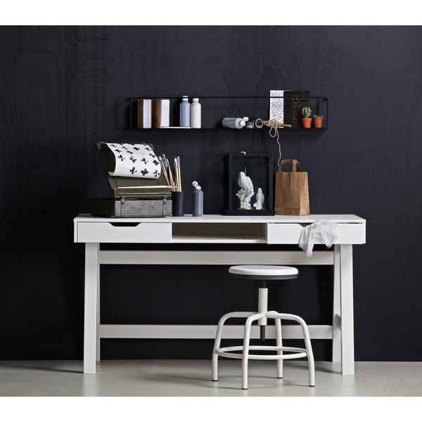 Bijeli radni stol WOOOD Nikki-image-1