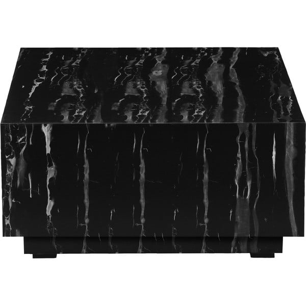 Crni stolić za kavu u dekoru mramora 100x100 cm Vito - Støraa-image-3