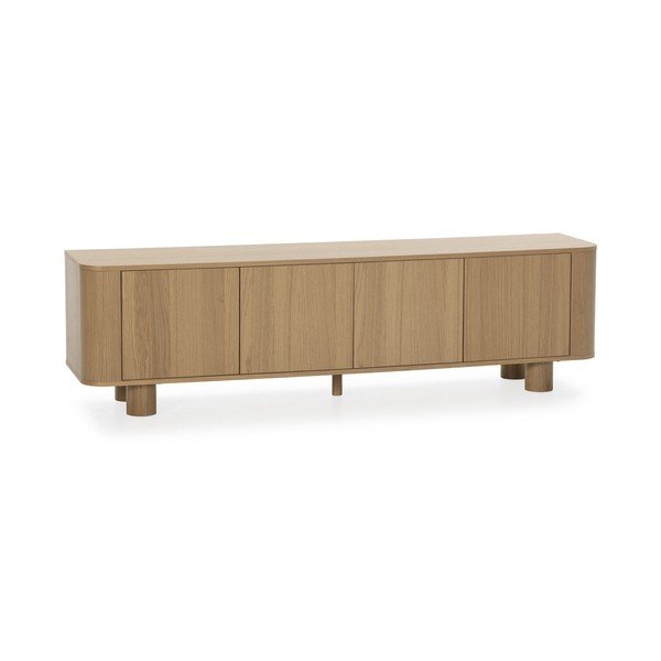 TV komoda u dekoru hrasta u prirodnoj boji 180x50,5x40 cm Padoc – MOME-image-3