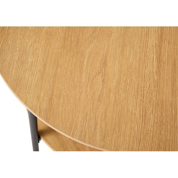 Okrugao pomoćni stol u dekoru hrasta ø 50 cm Pensacola – Unique Furniture-image-4