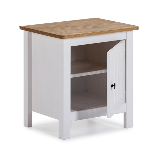 Bijeli drveni noćni ormarić Marckeric Bruna-image-4