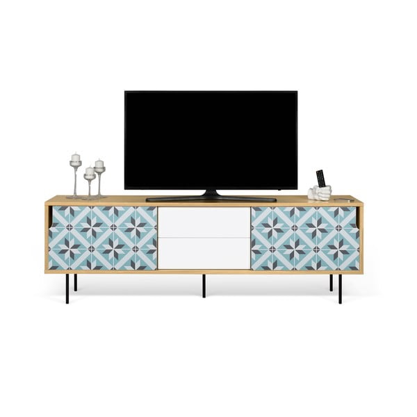 TV stol od hrastovog drveta s metalnim nogama TemaHome Dann Makaresh-image-3