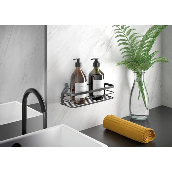 Crna kupaonska polica Metaltex Origin Lava -image-1