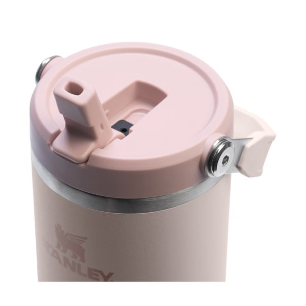 Svijetlo ružičasta termosica od nehrđajućeg čelika 890 ml IceFlow™ Flip Straw 2.0 Tumbler Rose Quartz – Stanley-image-2