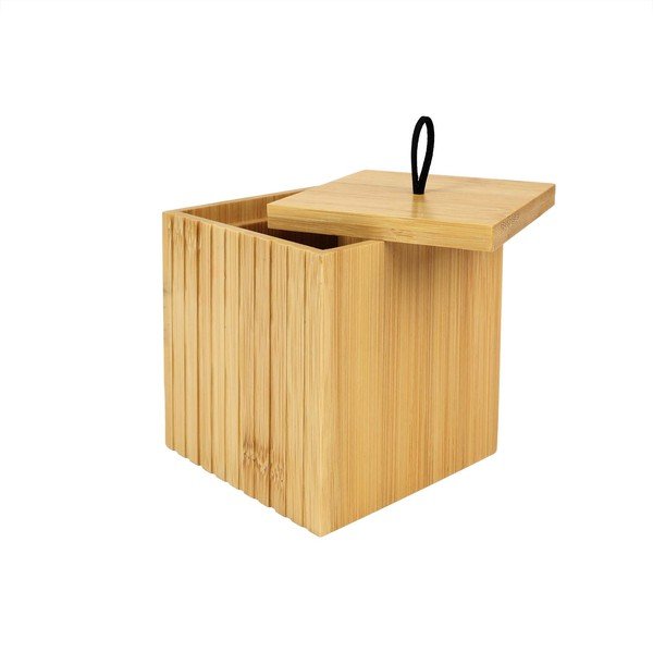 Kupaonski organizator od bambusa za pamučne vatice u prirodnoj boji Hanoi – douceur d'intérieur-image-4