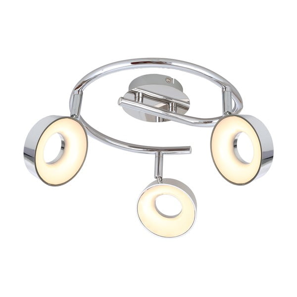 LED stropna svjetiljka u sjajno srebrnoj boji 40x40 cm Isla – Candellux Lighting