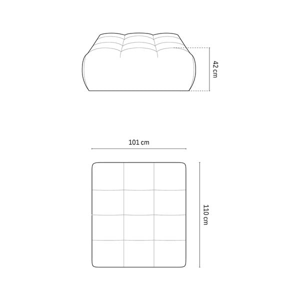 Tamno plavi tabure Bloom – Micadoni Home-image-4