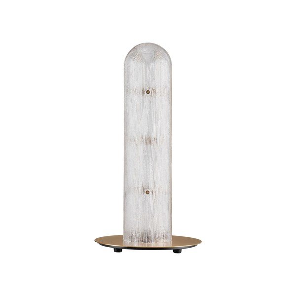 Mjedena metalna LED stolna lampa sa staklenim sjenilom (visina 40 cm) Gloree – Nova Luce