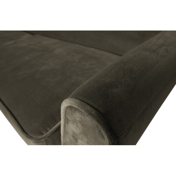 Tamnozeleni baršunasti kauč WOOOD Rocco, 230 cm-image-1