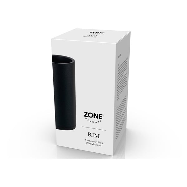 Crna viseća šalica za četkice Zone Rim-image-1