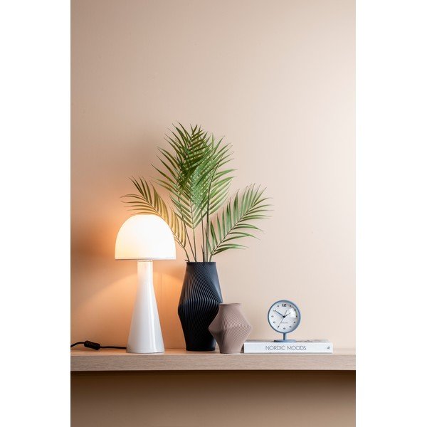 Bijela stolna lampa sa staklenim sjenilom (visina 45 cm) Bombin – Leitmotiv-image-1