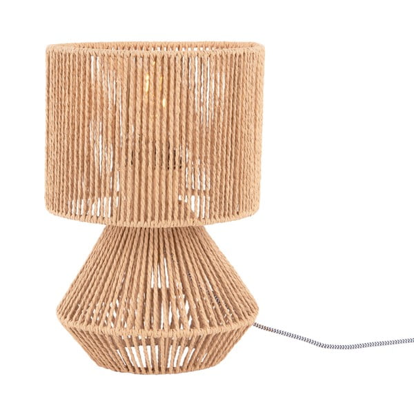 Stolna lampa u zlatnoj boji sa sjenilom od papirne špage (visina 30 cm)  Forma  – Leitmotiv