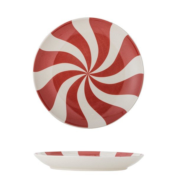 Crveni tanjur s božićnim motivom od kamenine ø 23 cm Yule – Bloomingville-image-4