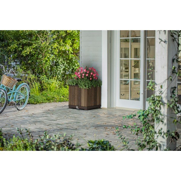 Plastična samozaljevajući posuda za cvijeće Deco Square – Keter-image-1