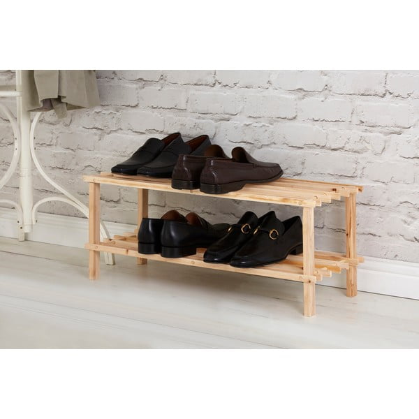 Ormarić za cipele od masivne jele u prirodnoj boji – Premier Housewares-image-1