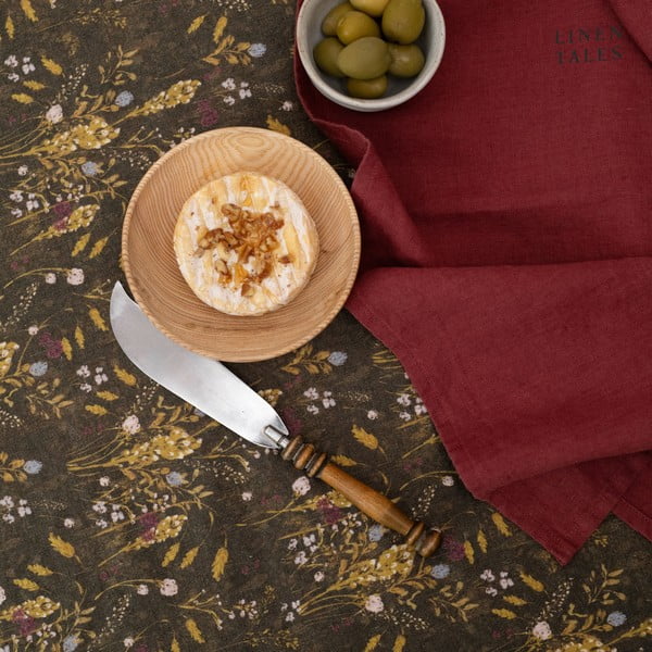 Laneni ubrusi u setu 2 kom 40x40 cm Marsala – Linen Tales-image-1