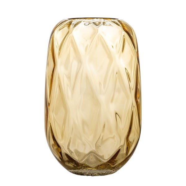 Žuta  staklena vaza (visina 25 cm) Klarasofie – Bloomingville