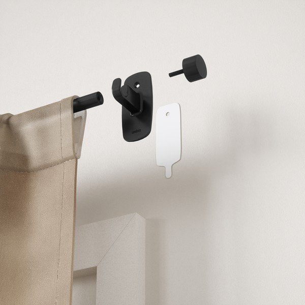 Mat crna željezna proširiva karniša 40 - 71 cm Adhera – Umbra-image-3