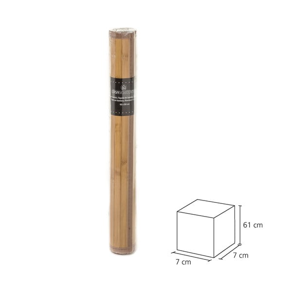 Tamno smeđi tepih od bambusa 60x90 cm – Casa Selección-image-3