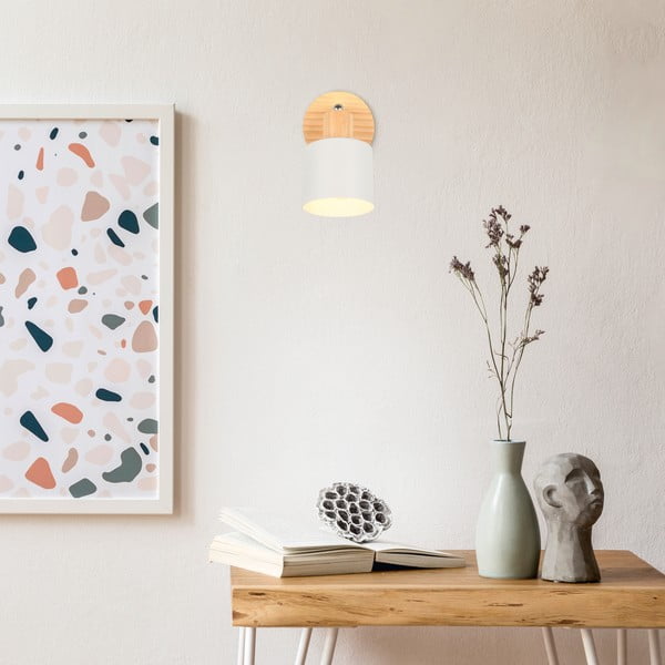 Bijeli/u prirodnoj boji reflektor ø 9 cm Shanti – Trio-image-3