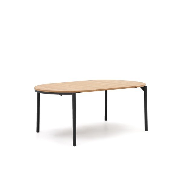 Okrugli proširiv blagovaonski stol u dekoru hrasta ø 120 cm Montuiri – Kave Home-image-4