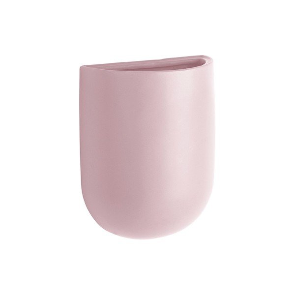 Svjetloružičasti zidni keramička tegla za cvijeće PT LIVING Oval-image-2