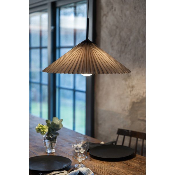 Siva viseća svjetiljka ø 50 cm Plisado – Markslöjd-image-1