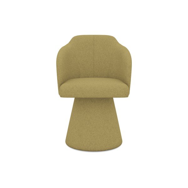 Senf žuta podstavljena blagovaonska stolica Kanoa – Makamii-image-1