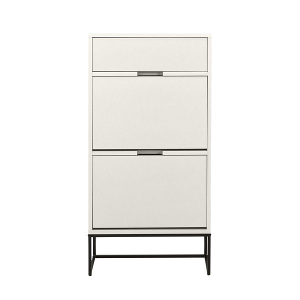 Bijeli preklopni ormarić za cipele Lipp - Tenzo-image-3