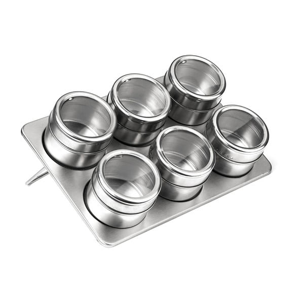 Set od 6 magnetnih posuda za začine sa stalkom Premier Housewares, 100 ml-image-1