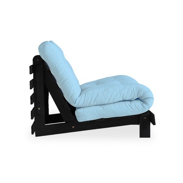 Podesiva fotelja Karup Design Roots Crno/Svijetloplavo-image-3