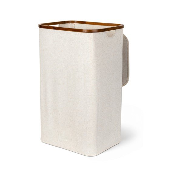 Krem tekstilna košara za rublje Bamboo/Linen – Bigso