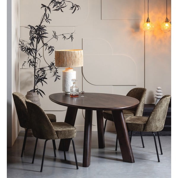 Kaki zelene baršunaste blagovaonske stolice u setu 2 kom Vogue – WOOOD-image-1