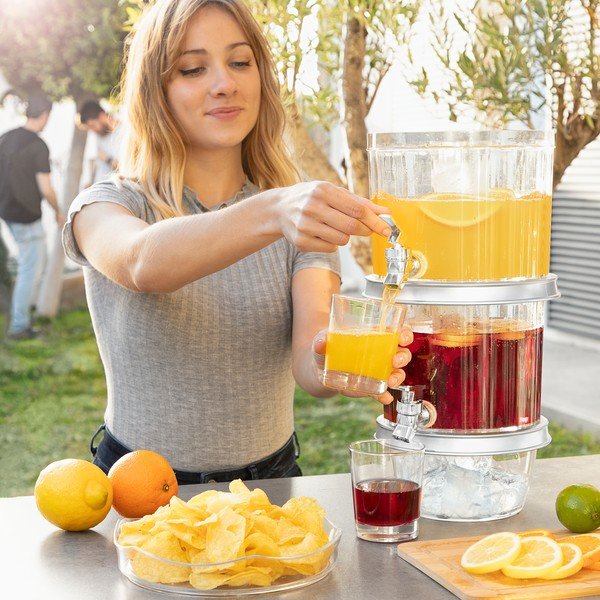 Posuda za piće na dvije etaže s InnovaGoods Double slavinom-image-4