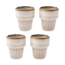 Krem keramičke šalice u setu 4 kom za espresso 100 ml Tone – Dakls