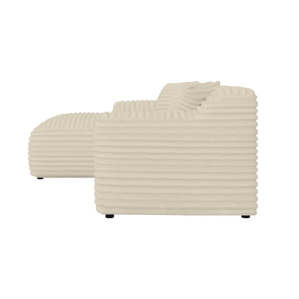 Bež kutna garnitura od samta (s lijevim kutom/s ležaljkom) Martin – Ropez-image-3