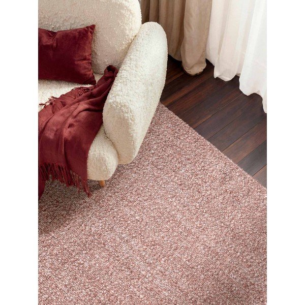 Prljavo rozi ručno rađen tepih od boucle tkanine 120x170 cm Notting Hill Portobello – Ted Baker-image-1