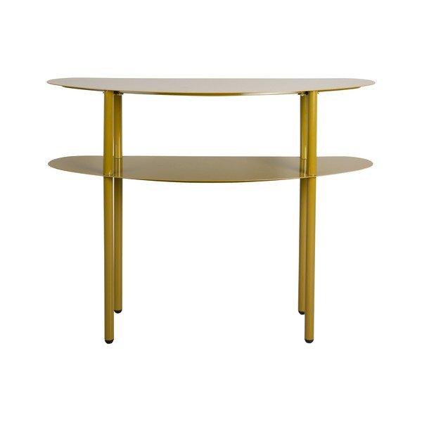 Kaki zeleni metalni pomoćni stol 28x90 cm Paris – Leitmotiv