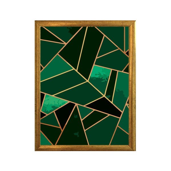 Plakat u okviru Piacenza Art Forrest Mosaic, 30 x 20 cm
