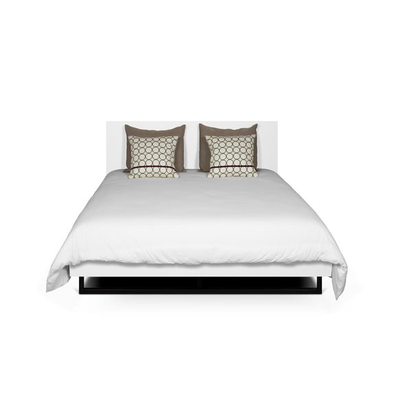 Bijeli bračni krevet s podnicom 180x200 cm Mara - TemaHome
