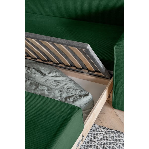 Tamno zelena sofa na razvlačenje 168 cm Lucky Lucy - Miuform-image-4