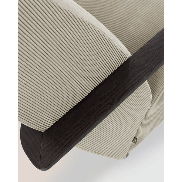 Bež fotelja Meghan - Kave Home-image-1