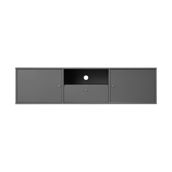 Antracitno siva TV komoda 161x42 cm Mistral – Hammel Furniture